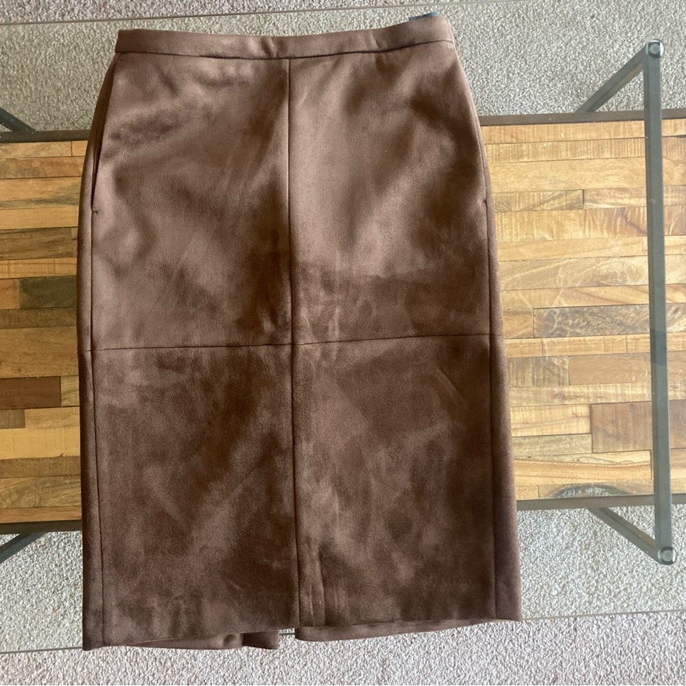 H&M Faux Suede Pencil Skirt